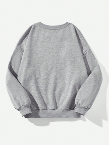 Sudadera personalizada de algodón 100% para hombre, forro polar cómodo con estampado de logotipo personalizado en relieve para invierno - Product Image 2
