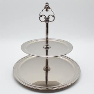 แท่นวางเค้กโลหะอลูมิเนียมมันวาวสูงพร้อมพื้นผิวขัดมันเรียบทำขึ้นสำหรับเค้กแต่งงานและจัดแต่งปาร์ตี้สุดหรู - Product Image 1