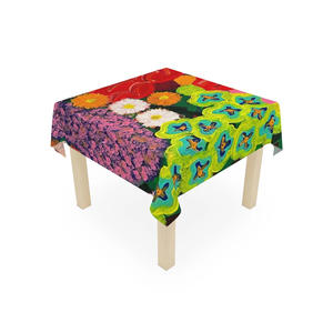 Home Decoration Best Selling 100% Pure Cotton Embroidered Wedding <b>Table</b> <b>Cloths</b> with Personalized Logo - Product Image 6