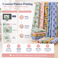 Tissu imprimé personnalisé avec des motifs de dessins animés, matériaux au choix, vente en gros auprès des fabricants OEM/ODM, faible MOQ