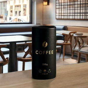 पैक कस्टम टिकाऊ कॉफी पैकेजिंग ट्यूब बायोडिग्रेडेबल 350 जी कॉफी बीन्स पेपर ट्यूब मैचचा चाय पेपर ट्यूब - Product Image 2