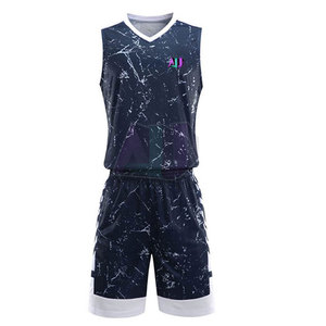 Uniforme de Baloncesto Duradero de Talla Grande, Transpirable, Ligero, que Absorbe la Humedad, Material 100% Poliéster para Entrenamiento Oficial - Product Image 1