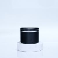 Boîtes en aluminium de qualité alimentaire supérieure 50g/60g/120g avec couvercle à vis argenté, logo personnalisé, livraison rapide, pour crème pour le visage, cosmétiques, cire, bonbons