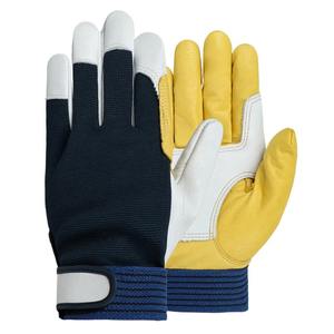 Gants de travail en cuir extensible pour homme, à prise ferme, pour usage quotidien, travaux utilitaires, construction, coupe du bois, peau de mouton, jardinage, chasse - Product Image 3