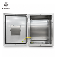 Boîtier métallique en acier inoxydable OEM, boîte de commande murale à porte simple, boîte de jonction électrique industrielle