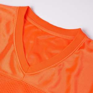 Venta al por mayor de alta calidad Athletic Fit Camisetas de fútbol americano con manga corta a rayas logotipo personalizado y bordado disponible - Product Image 4