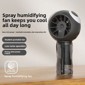 Cartoon-Shaped <b>Misting</b> <b>Humidifying</b> Cooling Handheld Spray Fan Outdoor Rechargeable Portable 8-12H Working Time Brushed Motor - Product Image 2