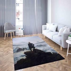 Wanderer Above the Sea of Fog Printed <b>Rug</b> for Home Decor,<b>Chenille</b> <b>Rug</b> - Product Image 2