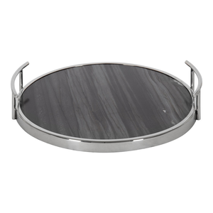 Plateau décoratif en métal antique noir naturel pour la maison, le salon, l'hôtel, les fêtes, les restaurants, la célébration du Ramadan, fabriqué en métal - Product Image 4