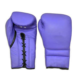 Gants de boxe en cuir PVC de haute qualité, en cuir de vachette, séchage rapide, longueur poignet, couleur unie, design à lacets, adhérence ferme, pour le sport - Product Image 2