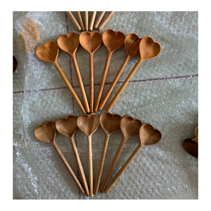 Natural Wooden Spoon Made from Solid Wood with Smooth Finish for Cooking Serving and Wholesale Export Supply - Product Image 1