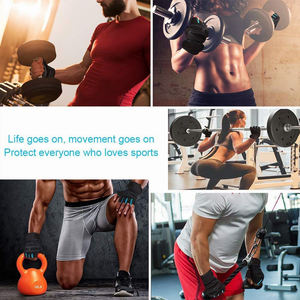 Gants de gymnastique demi-doigts de la meilleure qualité, antidérapants et respirants pour l'haltérophilie et les équipements de sécurité sportive. - Product Image 6