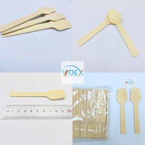 Restaurant jetable cuillère en bois emballage 50 pièces par paquet nature bois 100% Vietnam fournisseur en gros - Product Image 5