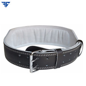 Cinturón de gimnasio Unisex ajustable, cinturón de entrenamiento resistente de cuero genuino para Fitness Powerlifting Deadlift Training, logotipo personalizable - Product Image 2