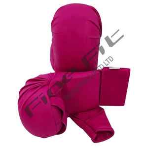 Guantes de karate de artes marciales de primera calidad, guantes de entrenamiento de boxeo con logotipo personalizado, equipo deportivo ligero y duradero de cuero - Product Image 2