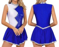 Atasan Cheerleading Profesional untuk Wanita Dewasa untuk Latihan Tim, Tahan Lama, Bordir Custom, 100% Poliester, Seragam