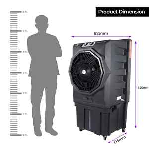 Potente Enfriador de Aire Portátil de Plástico con Alimentación USB RAMBO 150 LTR con 3 Velocidades y Largo Alcance para Uso en Oficinas e Industrias - Product Image 3