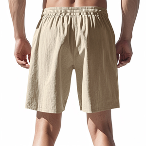 Factory Wholesale Custom Men's Casual Nylon/Spandex Athletic Shorts Breathable Workout Gear Mid Waist <b>Elastic</b> Waist Quick Dry - Product Image 3