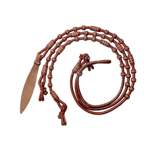 Riendas de Cuero Natural Trenzadas a Mano para Exhibición, Diseño Romel Romal en Color Cereza Nogal, Modelo SRM181 - Product Image 1