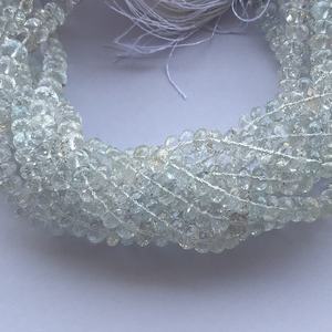 Cuentas de piedra preciosa de 4mm, 6mm, 8mm, 10mm, Topacio blanco Natural, cadena semipreciosa, pulsera de collar anudado a mano - Product Image 2