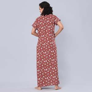Camisón Largo Evolve para Mujer, Súper Suave, de Viscosa Liva, con Cierre de Botones, Logotipo Personalizable, Talla Única, para el Hogar y Ocasiones Nupciales - Product Image 2