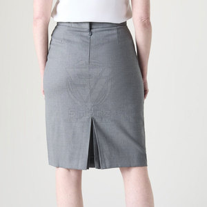 Traje de Negocios de Lujo de 2 Piezas para Mujer, Vestido Formal Profesional Sólido para Primavera y Otoño, Falda de Oficina 100% Algodón - Product Image 2