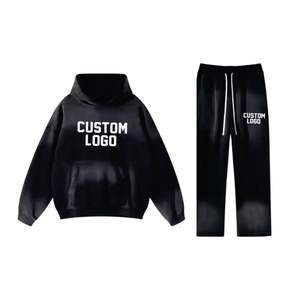 Cortavientos de nailon de dos piezas ligero Unisex, ropa deportiva con logotipo personalizado, conjuntos cortos de verano con capucha estampada, características de talla grande - Product Image 5