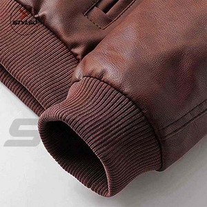 High Quality Leather <b>Jacket</b> For <b>Men's</b> Fashion <b>Men</b> Genuine Leather <b>Jackets</b> for wholesale price - Product Image 3