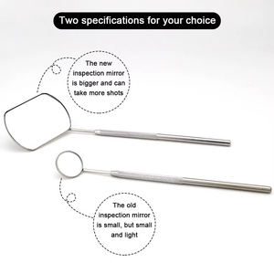 Miroir à cils de poche en acier inoxydable de forme ovale avec grossissement 3x, éclairage, couleur personnalisée et fonctionnalités personnalisées - Product Image 4