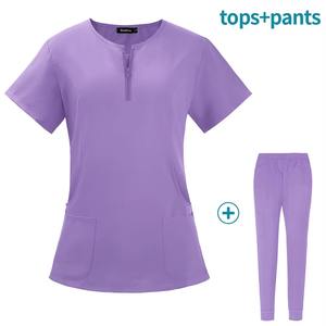 Conjunto de uniforme médico para médicos y enfermeras, traje de hospital personalizado, uniforme médico unisex - Product Image 2