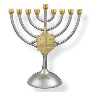 Portavelas de lujo de 9 ramas Menorah elegante y resistente de Metal para decoración del hogar regalos de Navidad uso Personal EN LA India - Product Image 6