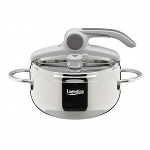 DELIZIOSA LAGOEASY Autocuiseur en acier inoxydable Lagostina chromé poli 010038010522 (3,5 L) - Product Image 3
