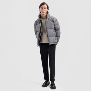 Veste matelassée unisexe coupe-vent en toile, style designer, rembourrée, à capuche, en coton et polyester, pour l'extérieur, personnalisable - Product Image 6