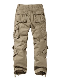 Men's Lightweight High Cotton Canvas Ripstop <b>Cargo</b> <b>Work</b> <b>Pants</b>-Big Tall Construction Utility Safety Embroidered High Drawstring - Product Image 2