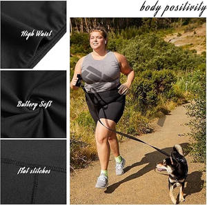 Pantalones cortos de gimnasio personalizados para mujer Pantalones cortos de yoga sin costuras para fitness y correr con patrón sólido para entrenamiento y Deportes - Product Image 6