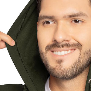 Sudadera con Capucha y Cremallera de Alto Rendimiento Térmico, 100% Algodón, Transpirable para Invierno, Capa Exterior de Punto, Ultraligera, Cómoda, Duradera, para Actividades al Aire Libre - Product Image 4