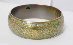 Handmade Natural Rattan Wicker Wrapped <b>Copper</b> Bangle <b>For</b> <b>Women</b> Luxury Handwoven Ethnic <b>Bracelet</b> Boho Chic Statement Metal Craft - Product Image 2