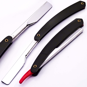 มีดโกนใบมีดสเตนเลสแบบเปลี่ยนได้พร้อมที่จับพลาสติก ABS สำหรับร้านตัดผม20ชิ้น - Product Image 1