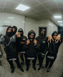 Ensemble survêtement en molleton personnalisé avec logo, sweat-shirt et pantalon de jogging pour homme, broderie - Product Image 2