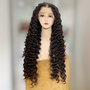 Produits chauds 2024 perruques de couleur naturelle à texture ondulée profonde de vrais cheveux humains cheveux humains vietnamiens - Product Image 4