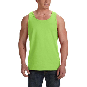 Men's Casual Gym Tank Tops Custom Logo Quick Dry Solid Color Plus Size Knitted Breathable <b>Stringer</b> Stretchable V-neck High - Product Image 1