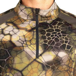 Couche de base en laine mérinos pour hommes chemises douces à manches longues résistance aux odeurs sous-vêtements thermiques pour uniforme tactique Camouflage - Product Image 4