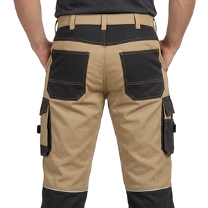 Pantalon de sécurité pour hommes, vêtements de travail personnalisés, panneaux réfléchissants, tissu robuste, plusieurs poches, coupe confortable, vêtements industriels OEM - Product Image 2