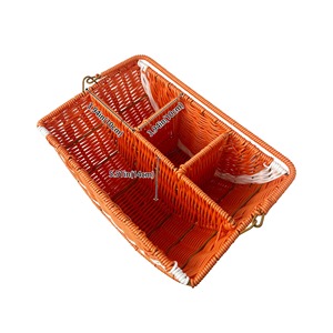 Cesta de Mimbre Sintético con Diseño de Frutas, Cestas de Almacenamiento Hechas a Mano, Mimbre Natural, Estilo Moderno, Hecho en Vietnam - Product Image 4