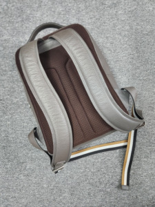 100% Original Genuine Leather School <b>Backpack</b> with Laptop Compartment Very Good Quality Unisex Bag-Pack <b>Strap</b> Carrying System - Product Image 5