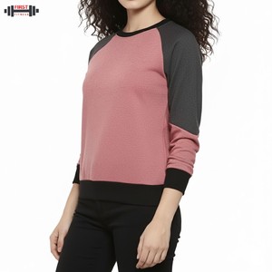 สเวตเชิ้ตสำหรับผู้หญิงเสื้อออกกำลังกายผ้าฟลีซระบายอากาศได้ดีมีโลโก้ด้านหน้าสำหรับฤดูหนาว - Product Image 6