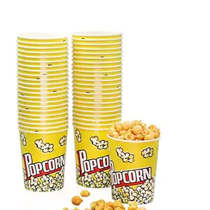 Hot Sale Wholesale Price32oz 64oz 85oz 120oz 130oz 170oz Paper Popcorn Cup Blanks Disposable Recyclable Large Popcorn Bucket