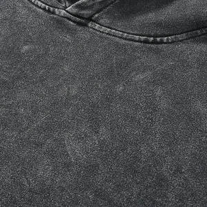 Sudaderas con Capucha para Hombre con Lavado Ácido, Venta Directa de Fábrica 2026, Sudaderas con Capucha Sólidas con Lavado Ácido y Logotipo Personalizado para Hombre - Product Image 6