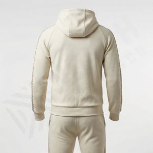 Conjunto Deportivo de Invierno para Hombre, con Capucha y Cremallera Lateral, Estilo Patchwork, Talla Grande, con Logotipo, a la Moda, para Gimnasio y Entrenamiento - Product Image 2