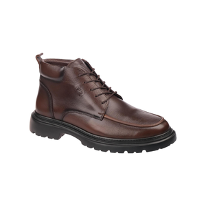 M1150 Mens Lace-up <b>Ankle</b> Boots Genuine Leather Warm Lining Slip Resistant Winter Casual Walking Footwear - Product Image 3